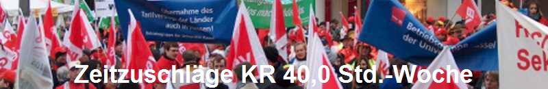 Zeitzuschl�ge KR 40,0 Std.-Woche